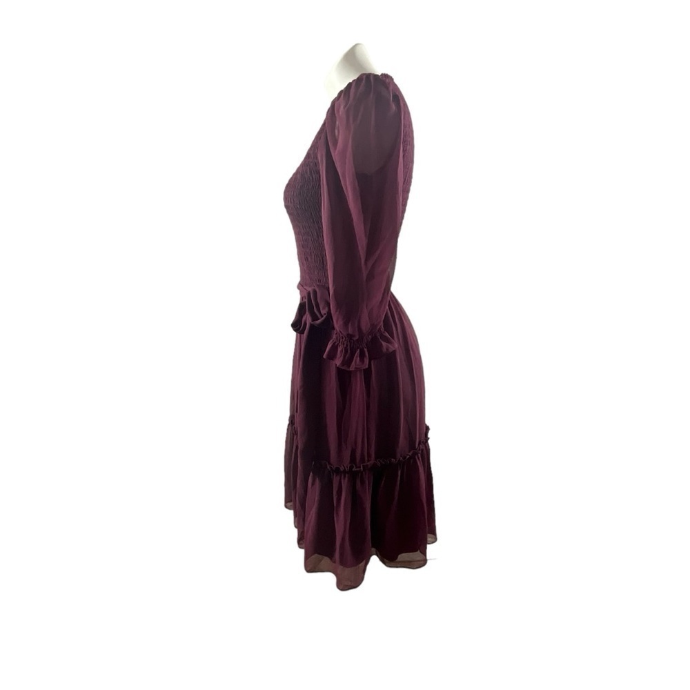 Rachel Parcell‎ Purple Nectar Smocked Tie Waist Dress - Picture 8 of 12